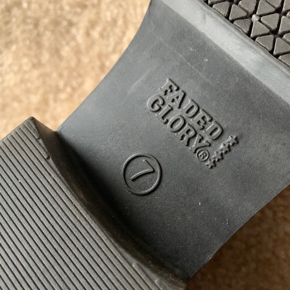 Black fake leather ankle boots - Picture 8 of 11